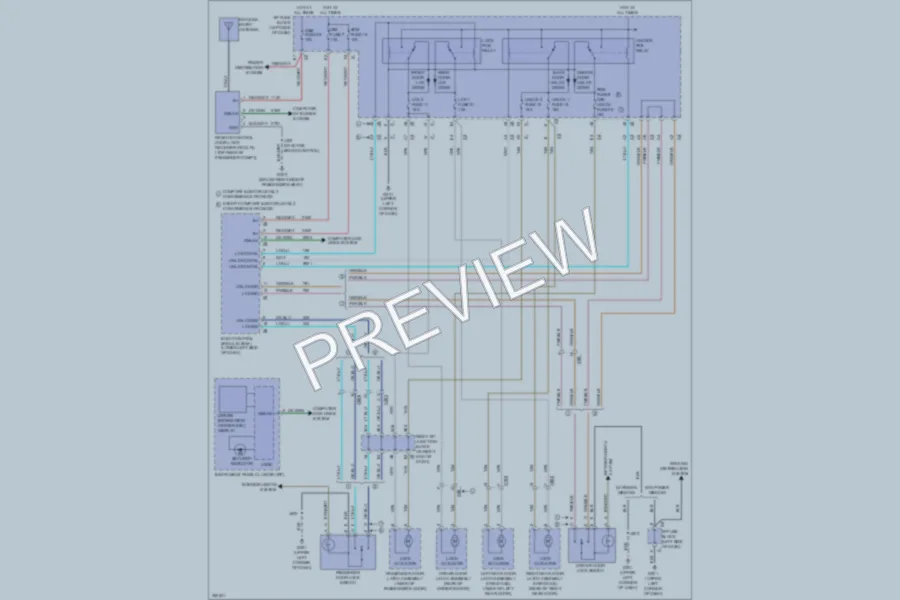 2011 Chevrolet 3500 Hd Power Door Locks wiring diagram preview