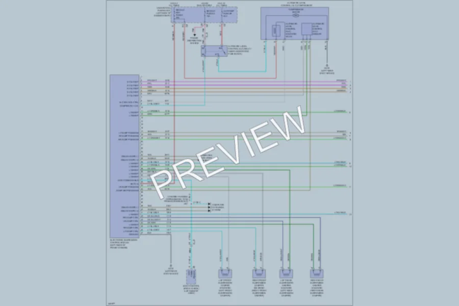 2011 Chevrolet K2500Suburban Electronic Suspension wiring diagram preview