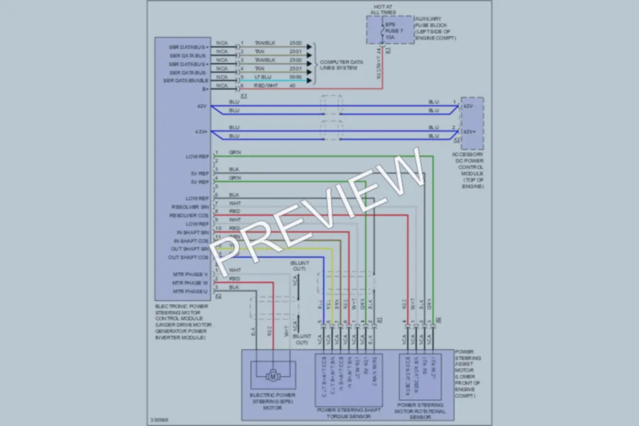 2011 Chevrolet Tahoe Electronic Power Steering wiring diagram preview
