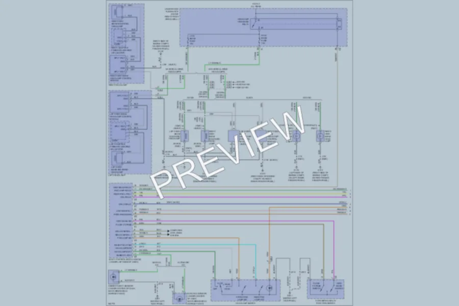 2011 Chevrolet Traverse Headlights wiring diagram preview