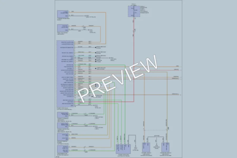 2011 Chrysler 200 Power Top Sunroof wiring diagram preview