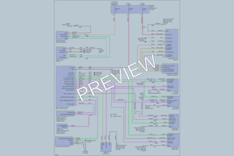 2011 Chrysler 300 Power Door Locks wiring diagram preview