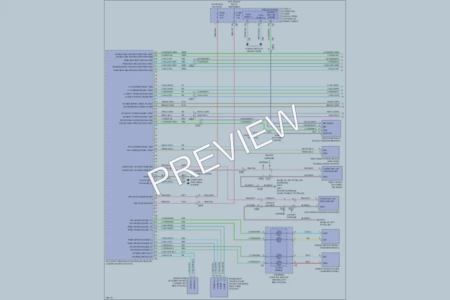 2011 Chrysler TownCountry Supplemental Restraints wiring diagram preview