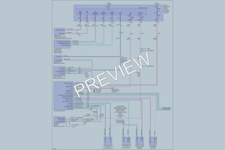 2011 Dodge Avenger Air Conditioning wiring diagram preview