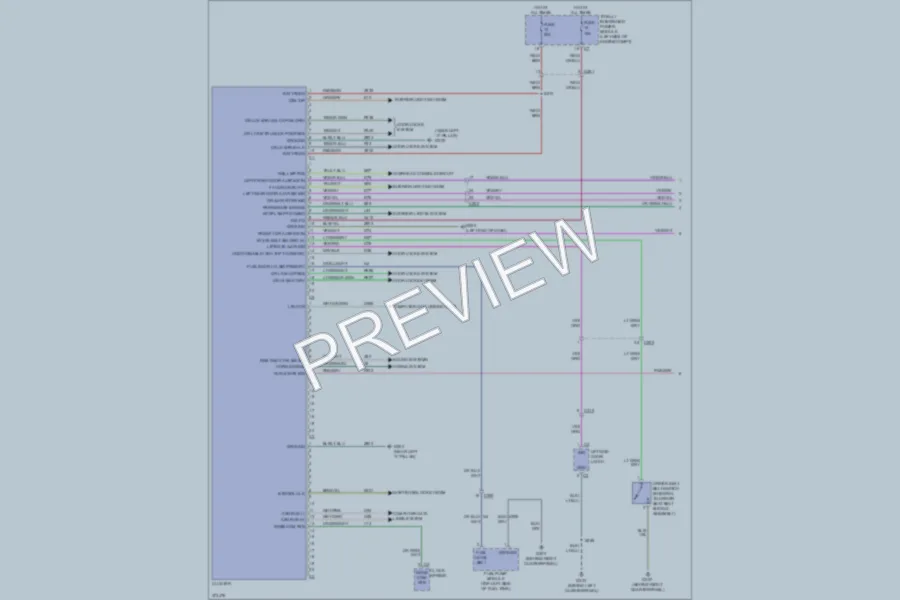 2011 Dodge Caliber Instrument Cluster wiring diagram preview