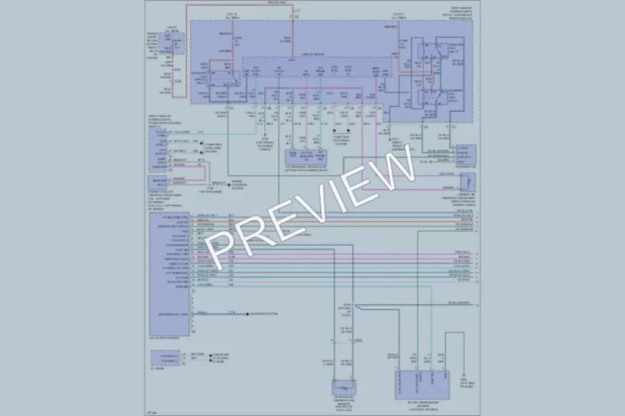 2011 Dodge Challenger Air Conditioning wiring diagram preview