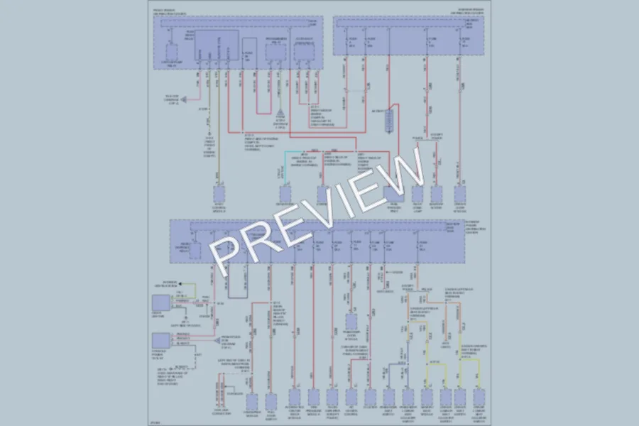 2011 Dodge Charger Power Distribution wiring diagram preview