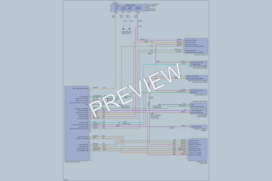 2011 Dodge Durango Trunk Tailgate Fuel Door wiring diagram preview
