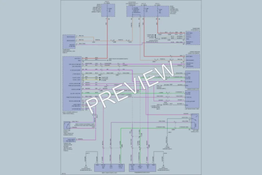 2011 Dodge Journey Power Door Locks wiring diagram preview