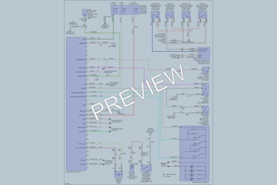 2011 Ford CrownVictoria Instrument Cluster wiring diagram preview