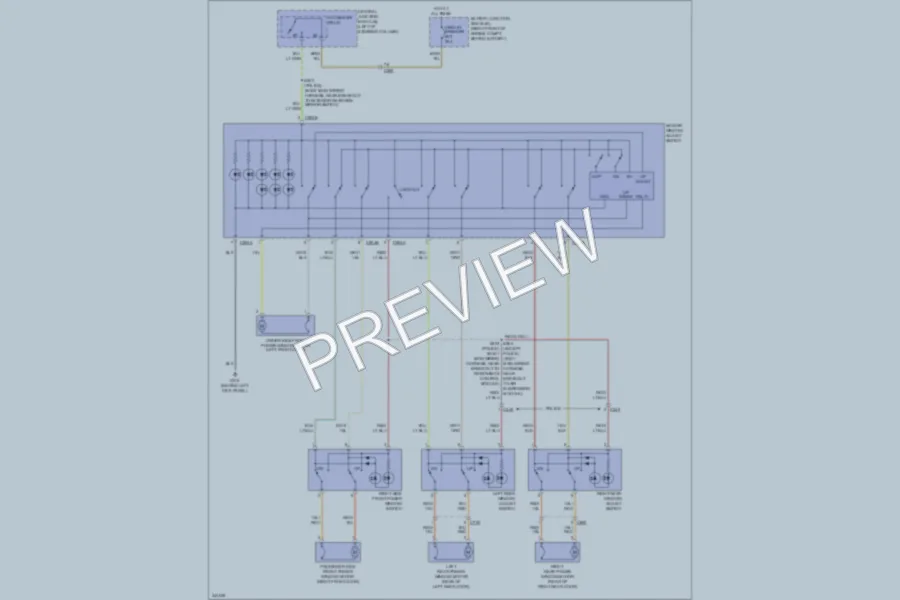 2011 Ford CrownVictoria Power Windows wiring diagram preview