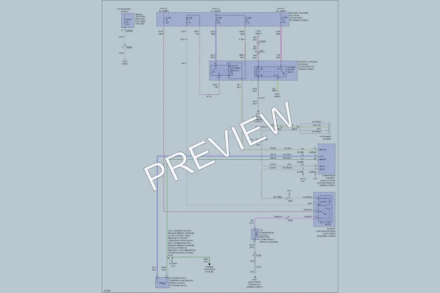 2011 Ford E350 Super Duty Air Conditioning wiring diagram preview