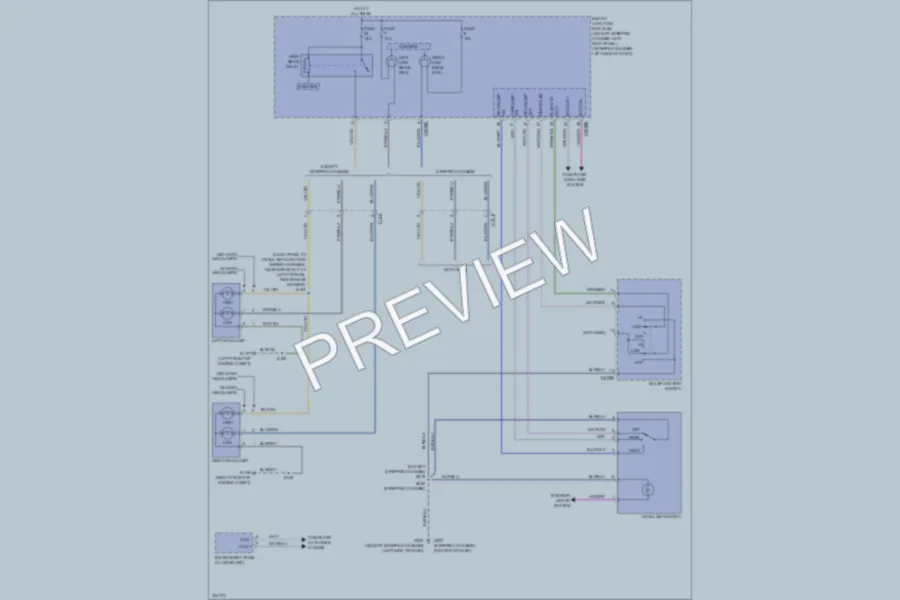 2011 Ford E250 Headlights wiring diagram preview