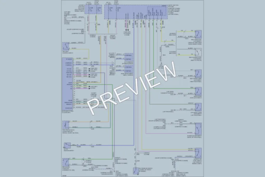 2011 Ford E350 Super Duty Instrument Cluster wiring diagram preview