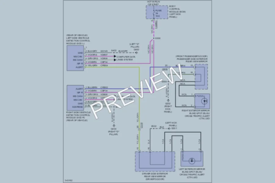 2011 Ford Edge Navigation wiring diagram preview