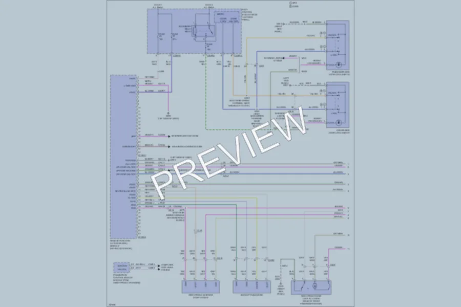 2011 Ford Edge Power Door Locks wiring diagram preview