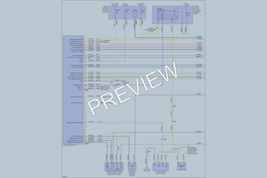 2011 Ford Escape Air Conditioning wiring diagram preview