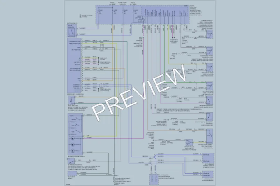 2011 Ford EscapeHybrid Instrument Cluster wiring diagram preview