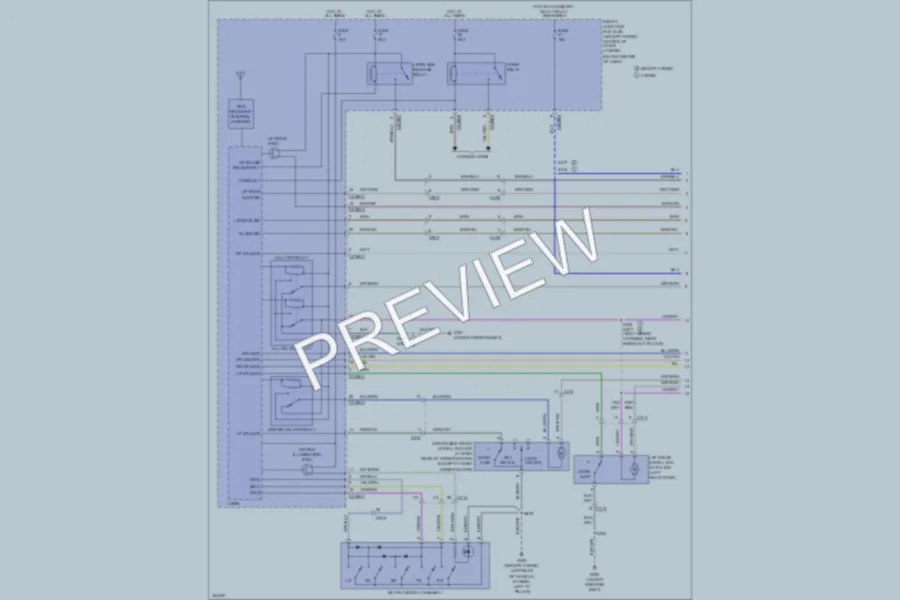 2011 Ford EscapeHybrid Power Door Locks wiring diagram preview