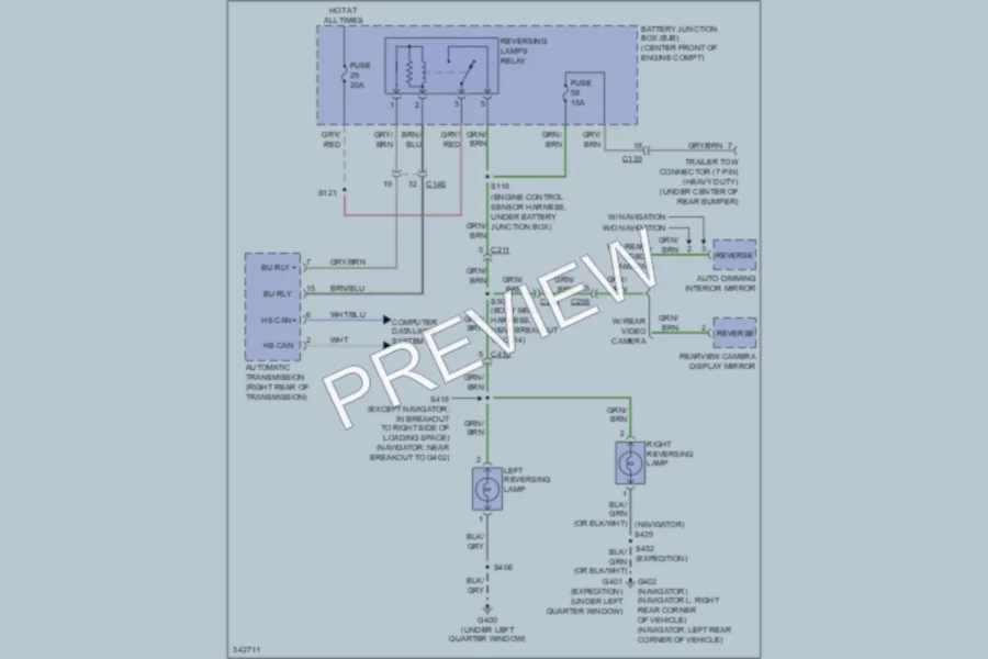 2011 Ford Expedition Exterior Lights wiring diagram preview