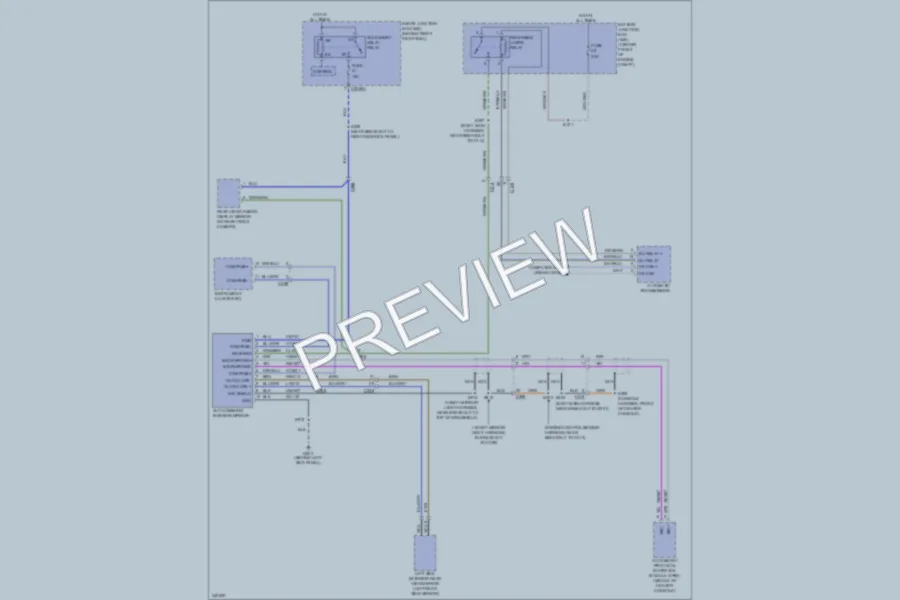 2011 Ford ExpeditionEL Power Mirrors wiring diagram preview