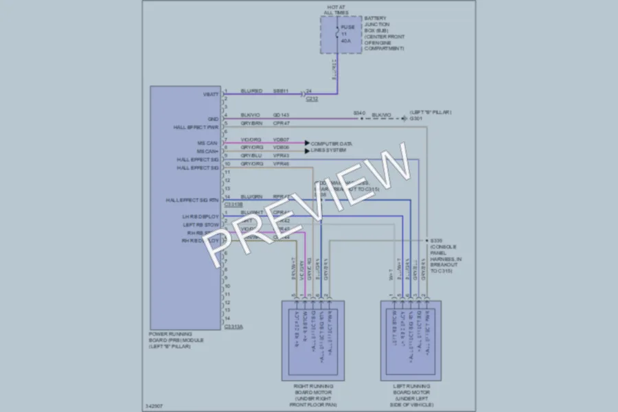 2011 Ford ExpeditionEL Trunk Tailgate Fuel Door wiring diagram preview