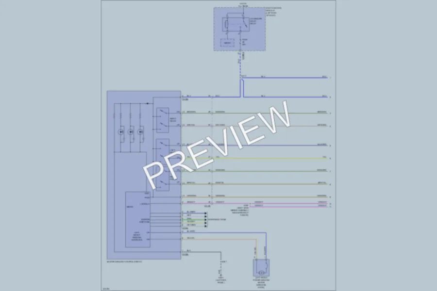 2011 Ford Explorer Power Windows wiring diagram preview