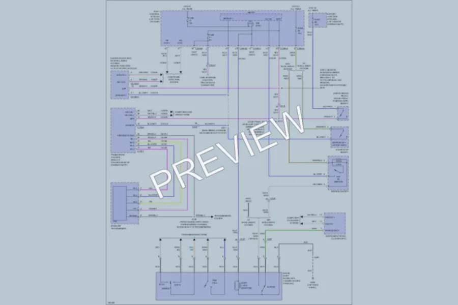 2011 Ford Explorer Shift Interlock wiring diagram preview