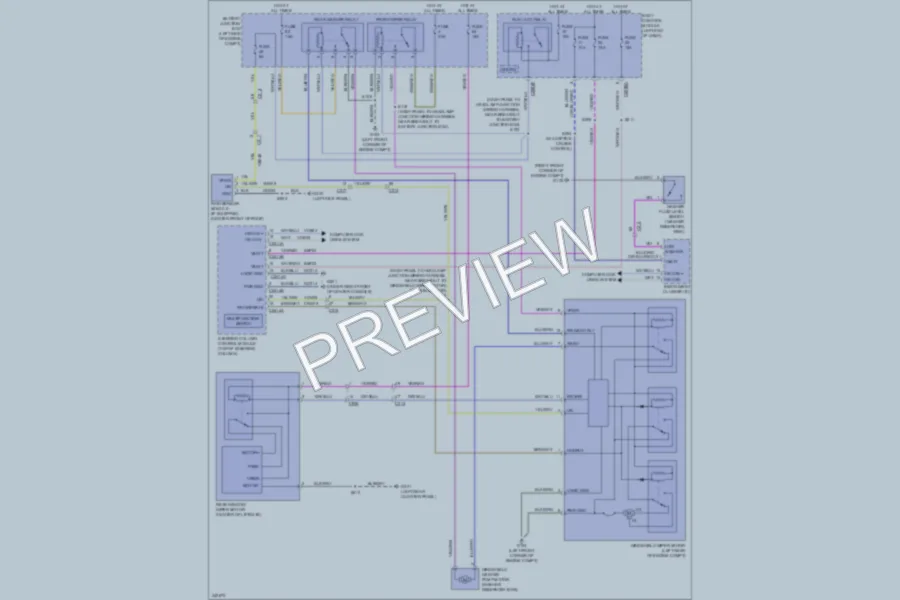 2011 Ford Explorer Wiper Washer wiring diagram preview