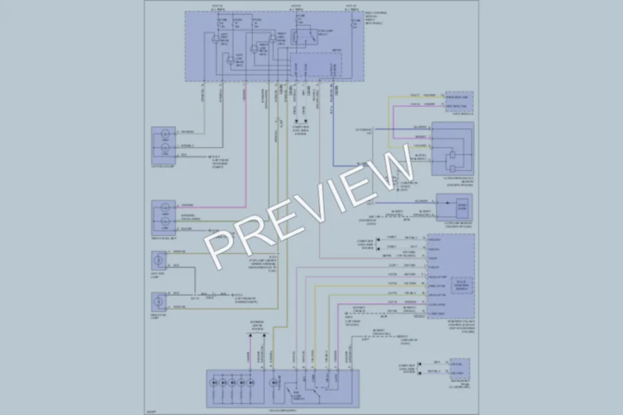 2011 Ford F250 Super Duty Headlights wiring diagram preview