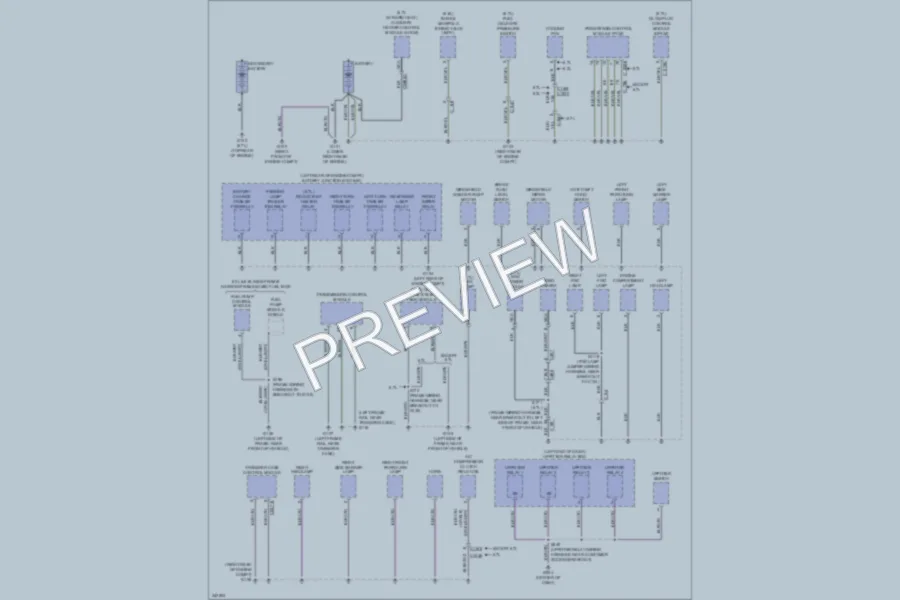 2011 Ford F350 Super Duty Ground Distribution wiring diagram preview