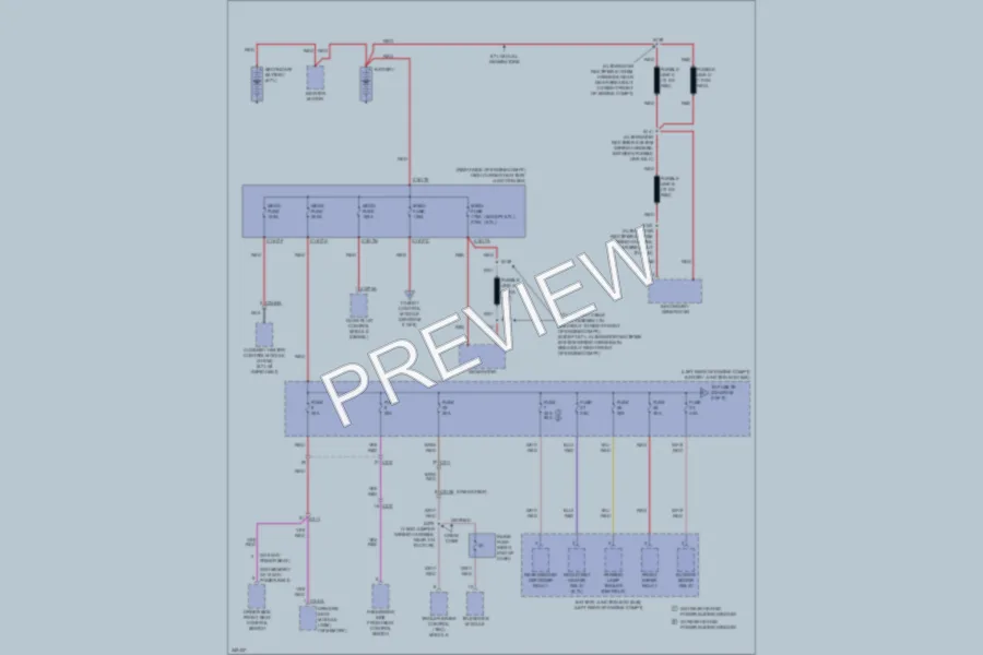 2011 Ford F350 Super Duty Power Distribution wiring diagram preview