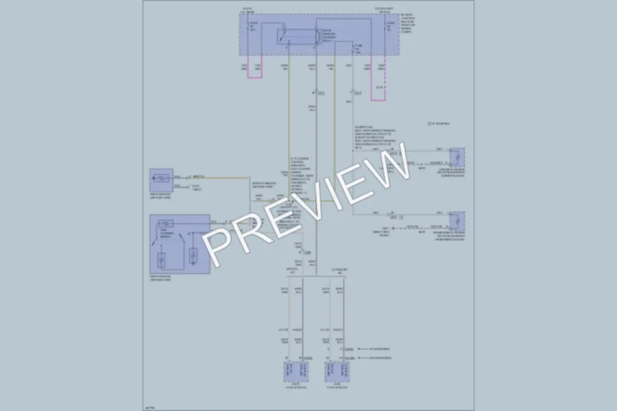 2011 Ford F150 Defoggers wiring diagram preview