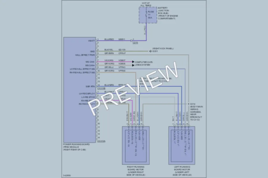 2011 Ford F150 Trunk Tailgate Fuel Door wiring diagram preview