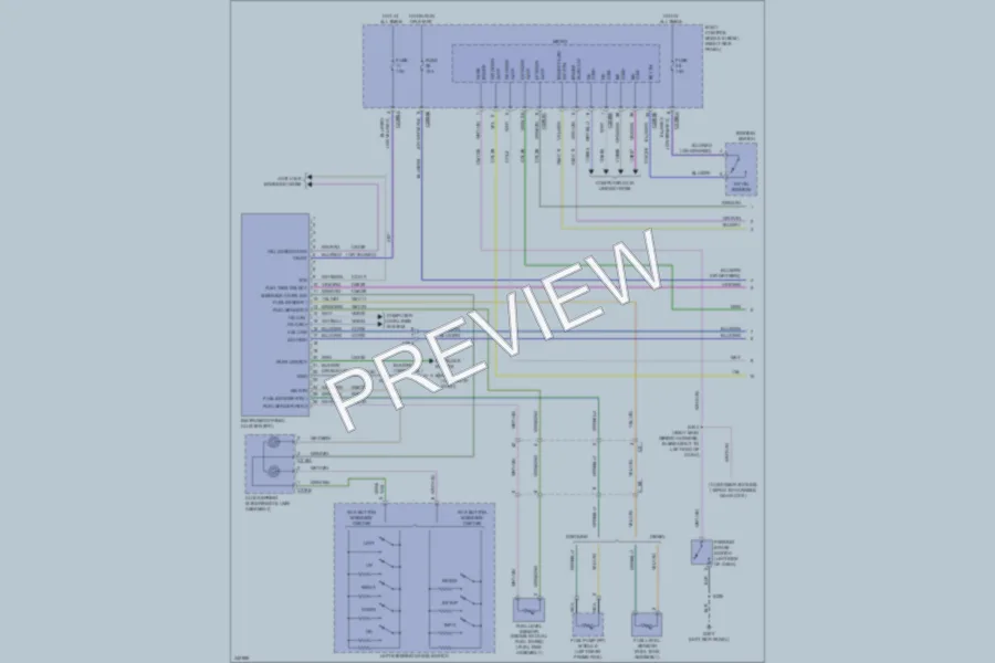2011 Ford F350 Super Duty Instrument Cluster wiring diagram preview