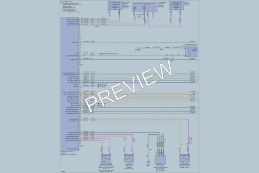 2011 Ford F450ChsCab Supplemental Restraints wiring diagram preview