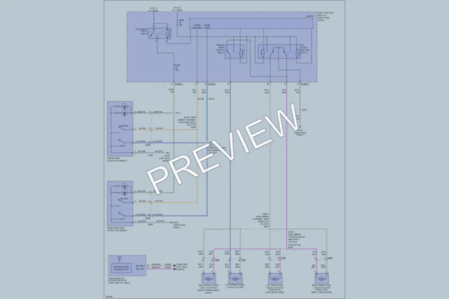 2011 Ford F250 Super Duty Power Door Locks wiring diagram preview