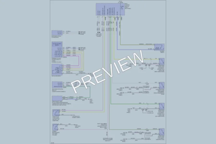 2011 Ford F350 Super Duty Warning Systems wiring diagram preview