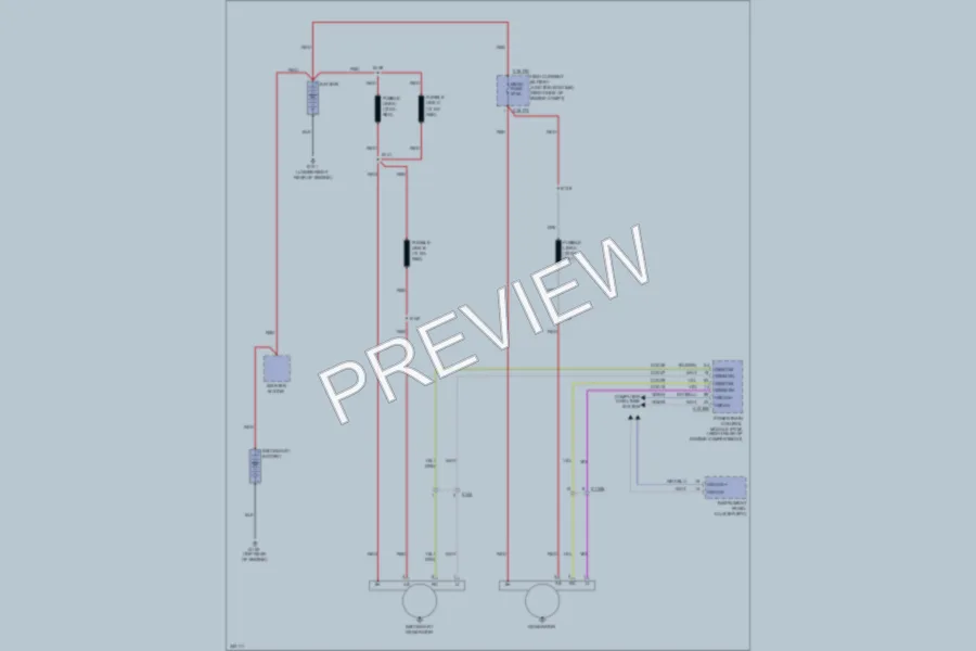 2011 Ford F550ChsCab Starting Charging wiring diagram preview