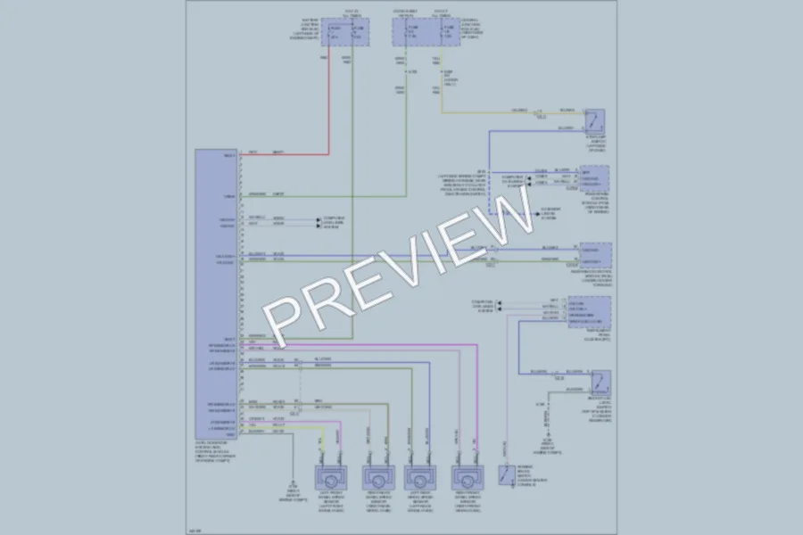 2011 Ford Fiesta Anti Lock Brakes wiring diagram preview