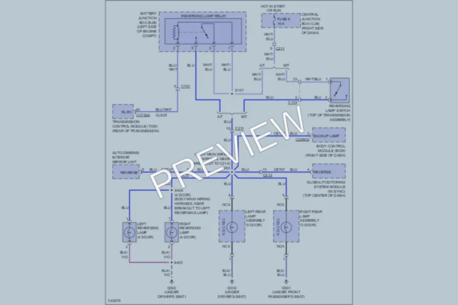 2011 Ford Fiesta Exterior Lights wiring diagram preview
