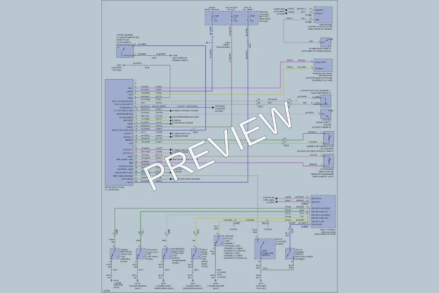 2011 Ford Fiesta Instrument Cluster wiring diagram preview