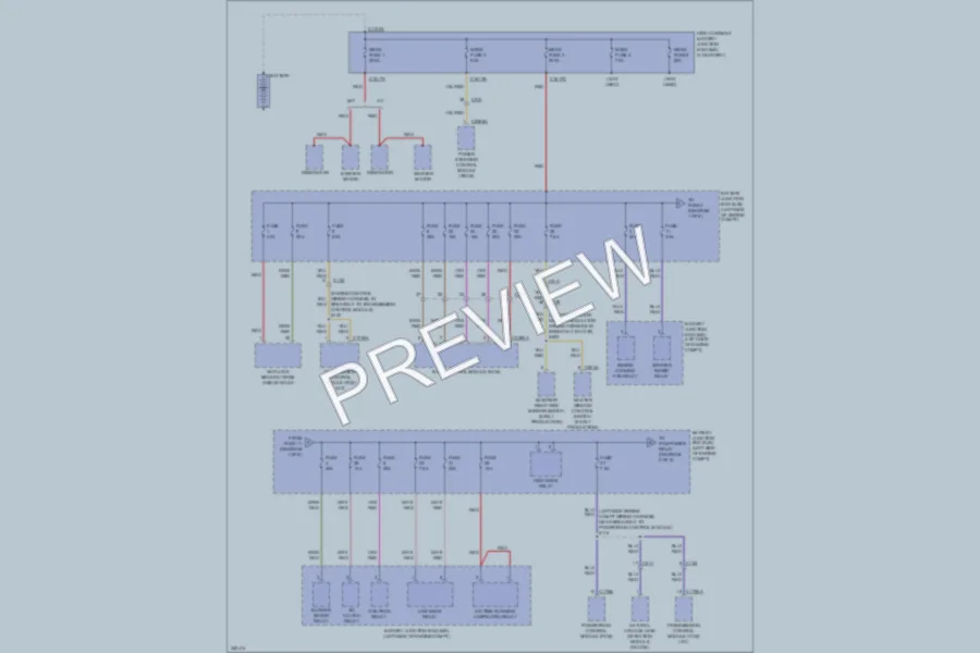 2011 Ford Fiesta Power Distribution wiring diagram preview