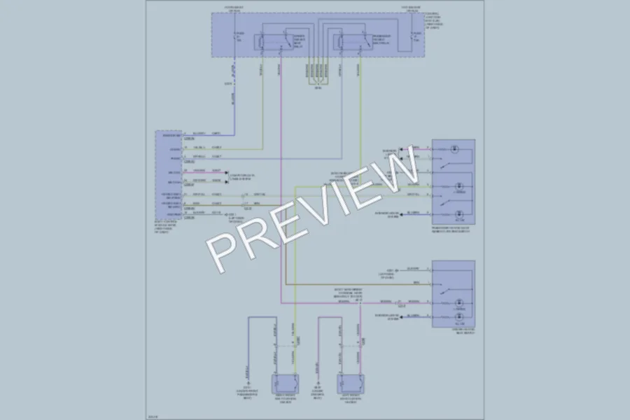 2011 Ford Fiesta Power Seats wiring diagram preview