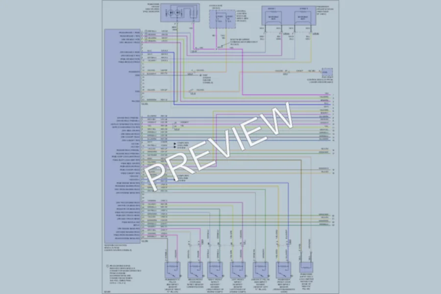 2011 Ford Fiesta Supplemental Restraints wiring diagram preview