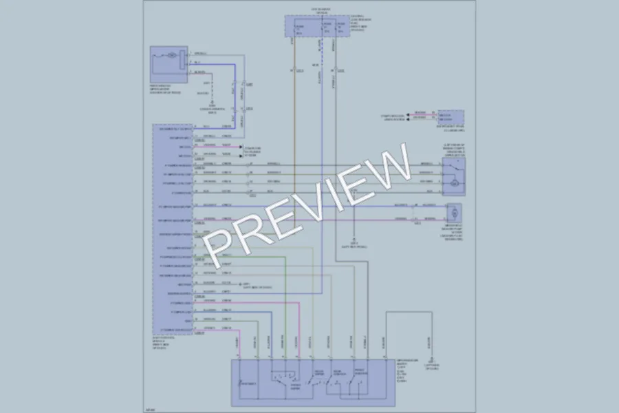 2011 Ford Fiesta Wiper Washer wiring diagram preview