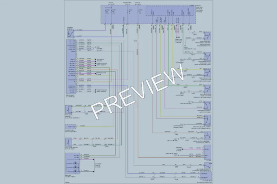 2011 Ford Flex Instrument Cluster wiring diagram preview