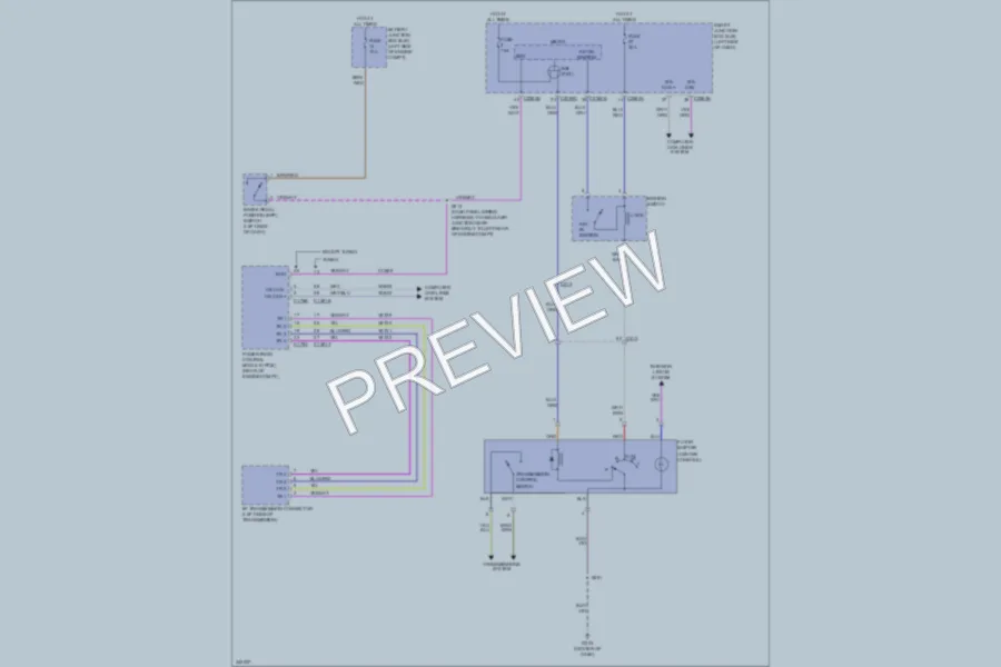 2011 Ford Flex Shift Interlock wiring diagram preview