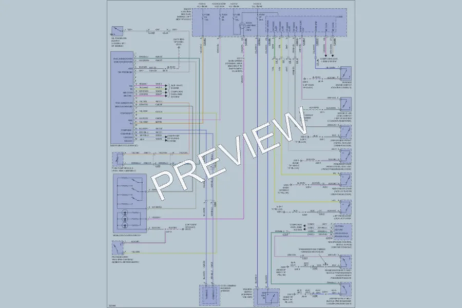 2011 Ford Focus Instrument Cluster wiring diagram preview