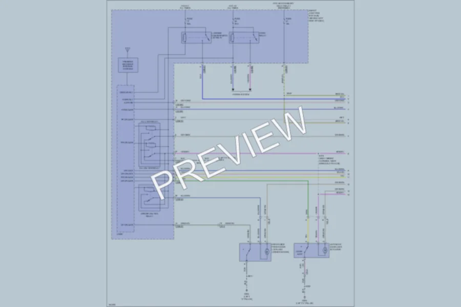 2011 Ford Focus Power Door Locks wiring diagram preview
